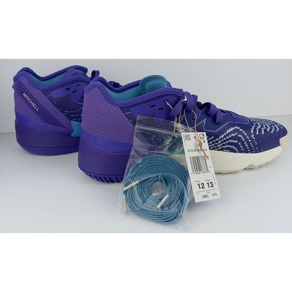 ADIDAS D.O.N ISSUE #4 BASKETBALL SHOES Purple Rush HR0710 Size M12 W13 New main image 14